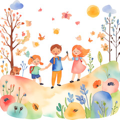 children playing in the pool