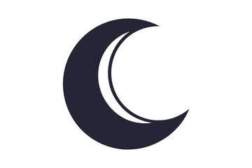 moon icon vector illustration on white background