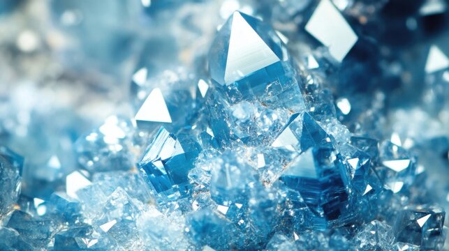 a close up of a bunch of crystals