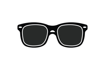 Sunglass art silhouette vector illustration with white background