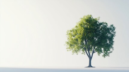 Obraz premium Green tree, bright studio, growth