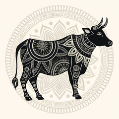 a-tribal-style-cow-silhouette-with-intricate-line-.eps