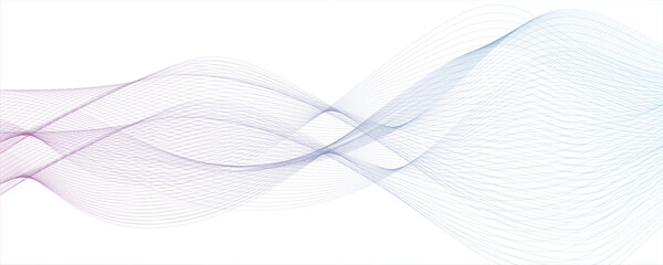 Vector white and blue ,red digital wave modern carve blend stripe line flowing technology white line gradient thin digital line. technical flowing web science tech geometric concept lines