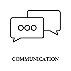 Icon a communication, isolated against a clean background.