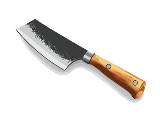 Cleaver vector illustration, isolated on white