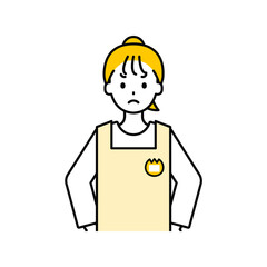 上半身のポーズ_シンプルな保育士の女性15