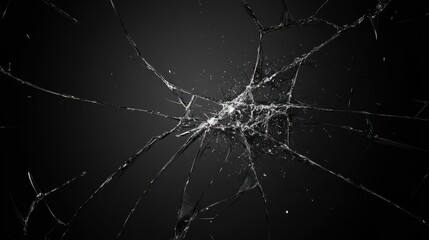 screen broken bug and grid black abstract background illustration