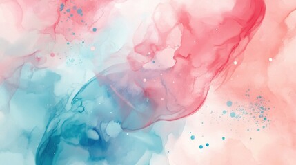 Obraz premium Abstract background with pastel colors and watercolor stains. Backdrop filled with fluid shapes and splashes of liquid paint, creating an artistic design. illustration