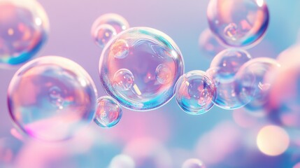 Quantum Foam Bargain Bubbles: Extreme Close-Up of Dynamic Price Fluctuations with Product Images in Rapidly Forming and Popping Bubbles illustration