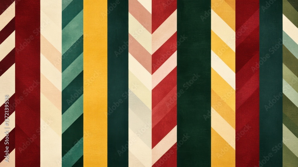 Poster A vibrant collection of colorful vertical stripes creates a retro-styled textured background pattern ideal for design projects.