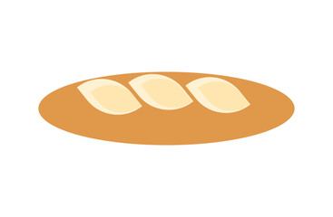 シンプルなフランスパンのイラスト