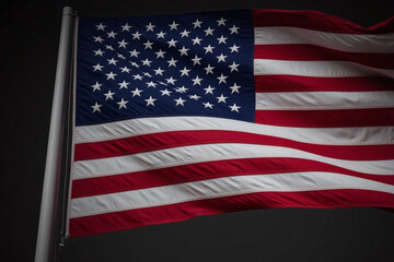 american flag on a gray background1