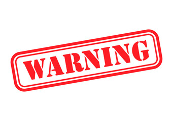 Warning stamp symbol, label sticker sign button, text banner vector illustration .