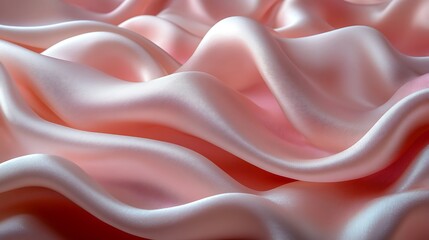 Obraz premium A smooth, silky texture in shades of rose pink and ivory, with a delicate, shimmering finish,