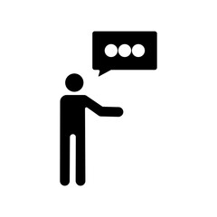 Icon a remark, isolated against a clean background.
