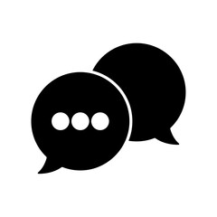 Icon a speech bubble, isolated against a clean background.