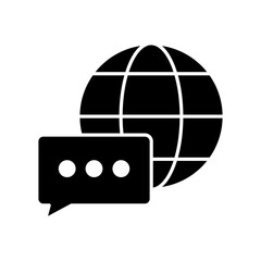 Icon a language, isolated against a clean background.