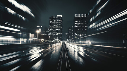 Nighttime cityscape through a car window, blurred lights and reflections, evoking a sense of urban solitude and quiet introspection.