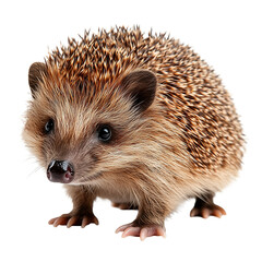 Fototapeta premium Curious hedgehog explores its surroundings in a cozy indoor setting on a sunny afternoon