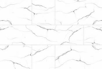 Fototapeta premium Seamless panoramic white marble texture, luxurious stone tiles background for design, vein, premium