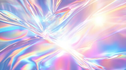 Obraz premium Abstract holographic silver light background. Ethereal. Illustration illustration