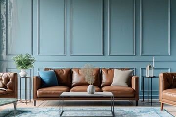 Free Photo beautiful interior design inspiration of mediterranean coastal style sofa loveliness dinning room