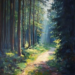 Fototapeta premium Forest in southern Moravia