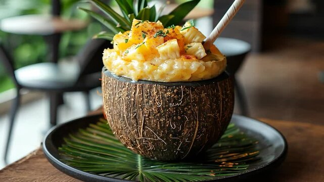 tropical pineapple batida video brazilian cocktail