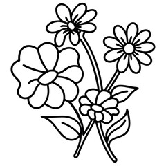 Fresh flowers-stand without other elements.