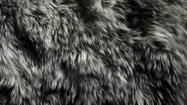 Soft, textured fur close-up highlighting detailed patterns and natural color variations