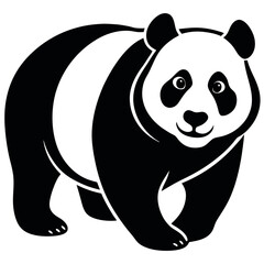 Panda-silhouette-clean--pro-vector-linocut-style 