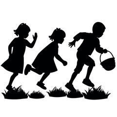 silhouette-of-children-running-in-a-field-with-bas (1).eps