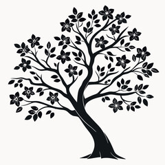 silhouette-of-blooming-tree-set-black-silhouette-w.eps