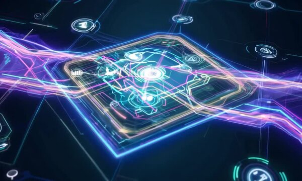 Interconnection Network Data Cloud Connection Technology Digitalization