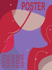 Abstract vector poster art background