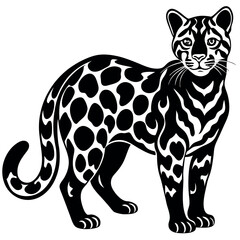 Vector illustration of a forest cat