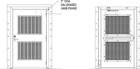 silhouette design vector illustration sketch image of classic vintage minimalist fence gate
