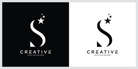 Obraz premium Initial S luxury logo template vector illustration
