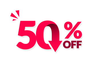 50 Percent Off Sales Offer