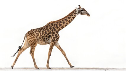 Obraz premium Giraffe on white background