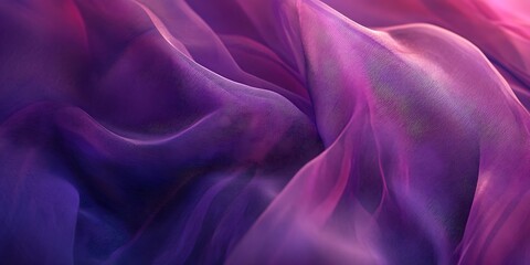 Obraz premium Close-Up Shot of Chiffon Fabric with Delicate and Soft Texture