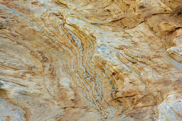 Natural textures on ocean-worn rocks