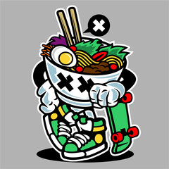 vector cartoon sticker graffity