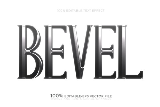 3d bevel text effect