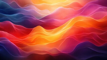 Obraz premium Colorful abstract waves background, light effect, digital art