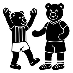 vector illustration of teddy bear