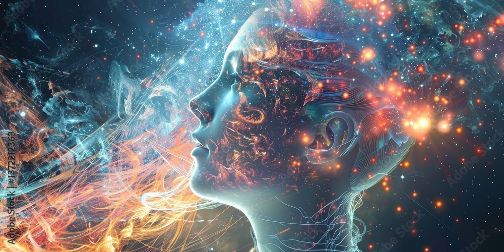 Poster elevate your designs with captivating visuals of intelligence and insight