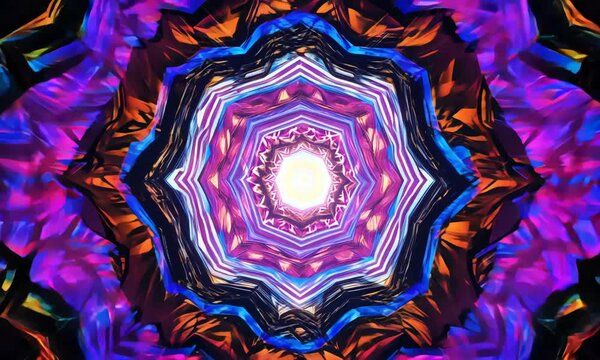 Create mesmerizing VJ loops for vibrant dance parties and music events