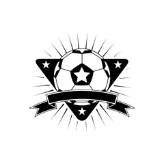 Fototapeta premium football labels, emblems and design elements. Soccer team emblems.