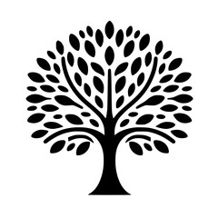 vector tree silhouette